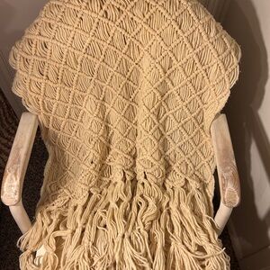 Vintage Antique Wool Mexican Shawl Hand Woven